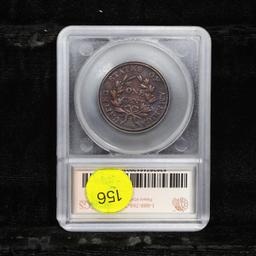 ***Auction Highlight*** 1802 1/000 S-228 Draped Bust Large Cent 1c Graded au50 By SEGS (fc)