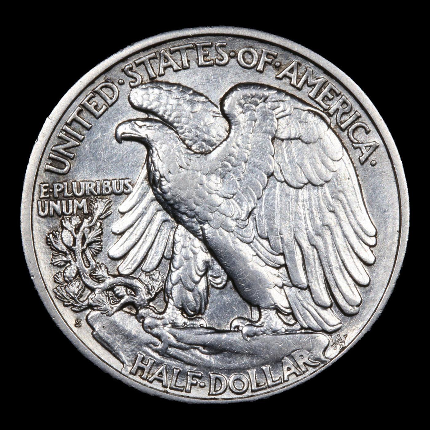 ***Auction Highlight*** 1920-s Walking Liberty Half Dollar 50c Graded Choice AU/BU Slider By USCG (f