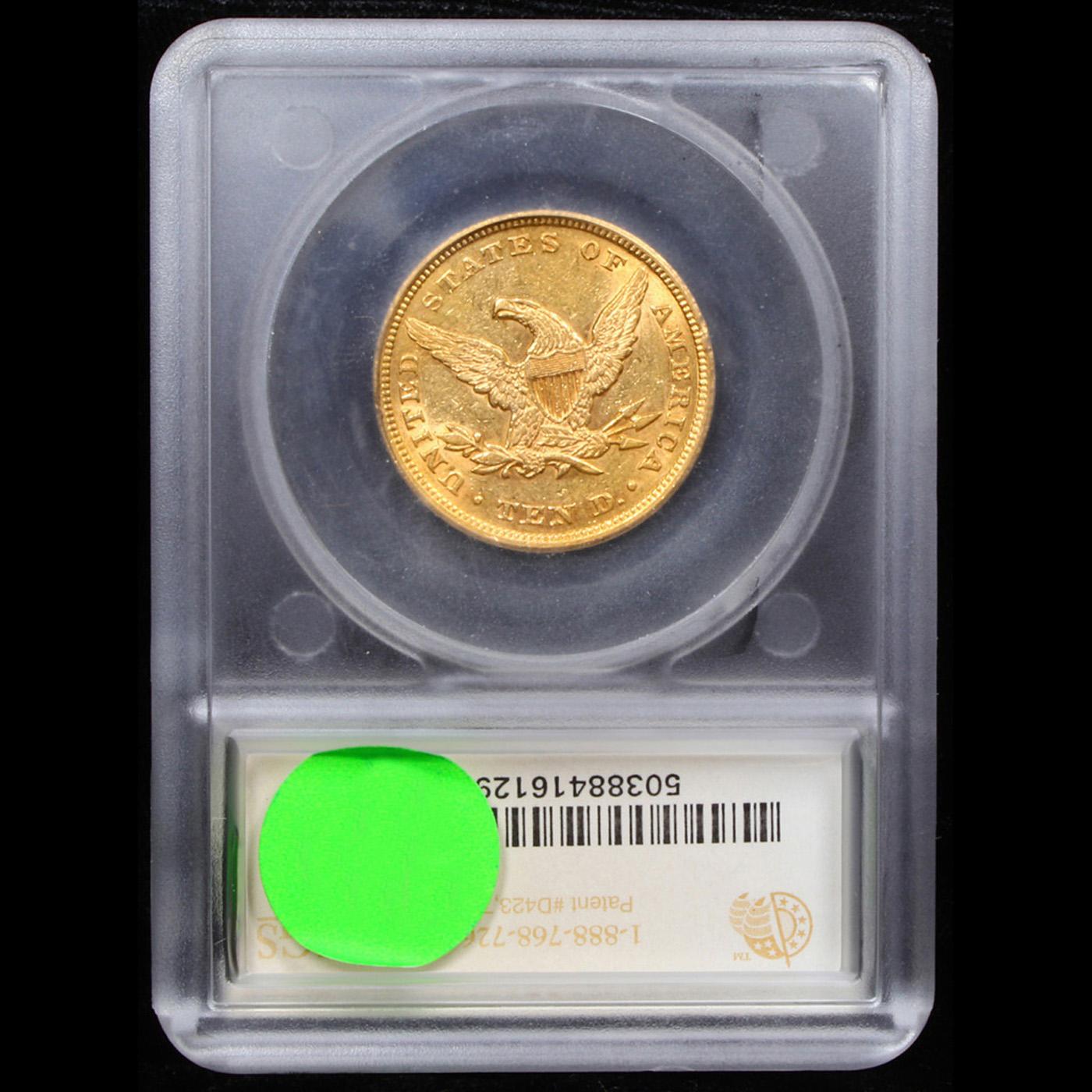 ***Auction Highlight*** 1853/2 TOP POP! Gold Liberty Eagle $10 Graded ms62 By SEGS (fc)