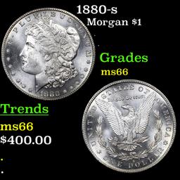 1880-s Morgan Dollar $1 Grades GEM+ Unc