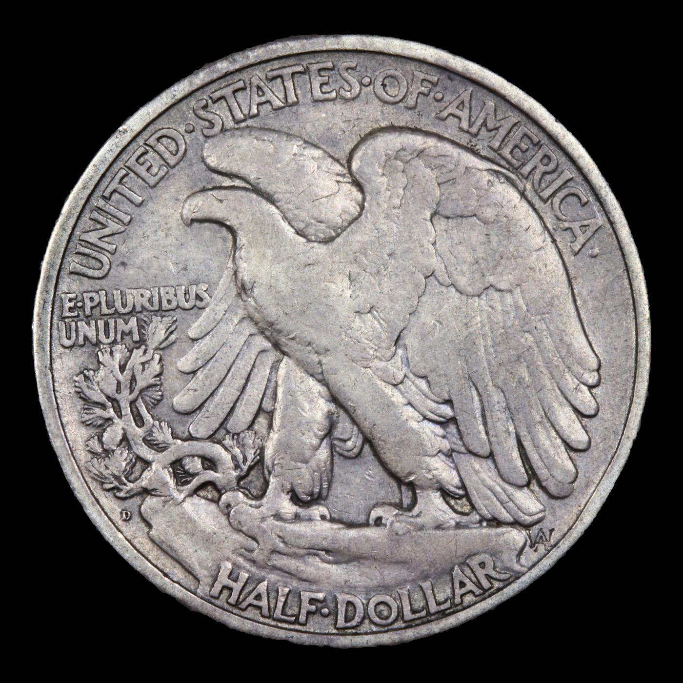 ***Auction Highlight*** 1921-d Walking Liberty Half Dollar 50c Graded vf35 By SEGS (fc)