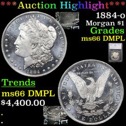 ***Auction Highlight*** 1884-o Morgan Dollar $1 Graded ms66 DMPL By SEGS (fc)