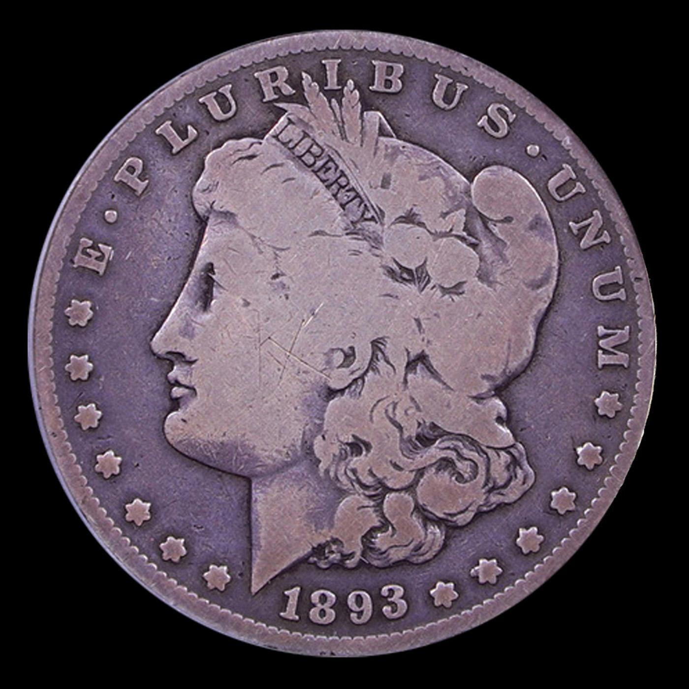 ***Auction Highlight*** 1893-s Morgan Dollar $1 Graded vg+ By USCG