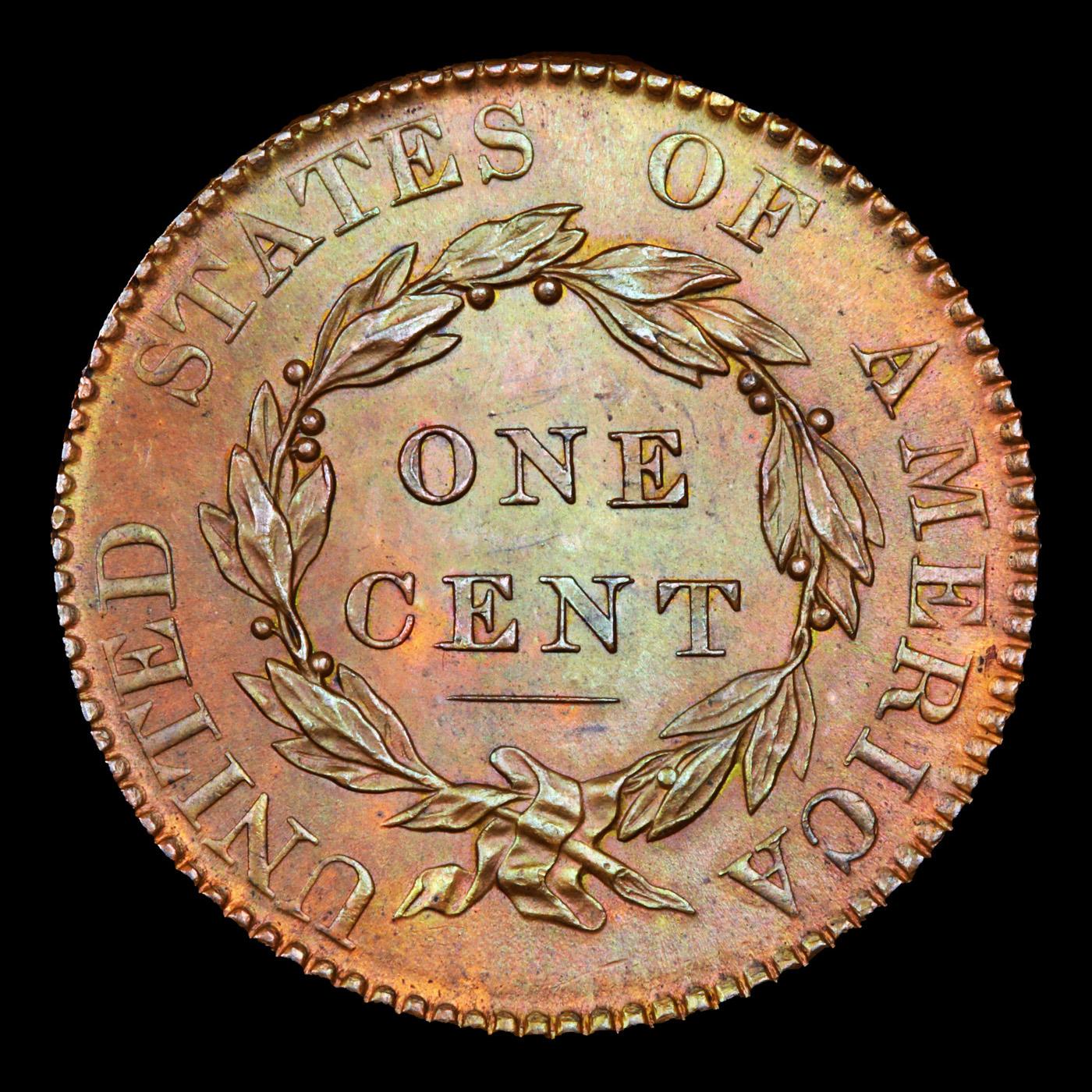 ***Auction Highlight*** 1820 LG date Near top pop Coronet Head Large Cent 1c Graded ms65+ rb By SEGS