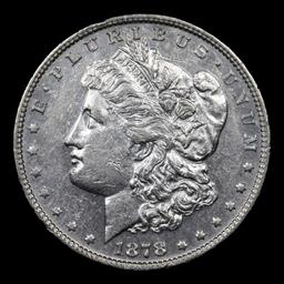 1878-p 7/8tf Vam 33 Morgan Dollar $1 Grades Choice AU/BU Slider