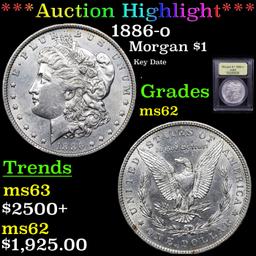 ***Auction Highlight*** 1886-o Morgan Dollar $1 Graded Select Unc By USCG (fc)