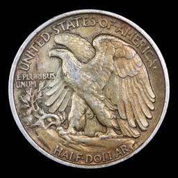 1918-p Walking Liberty Half Dollar 50c Grades Choice AU/BU Slider