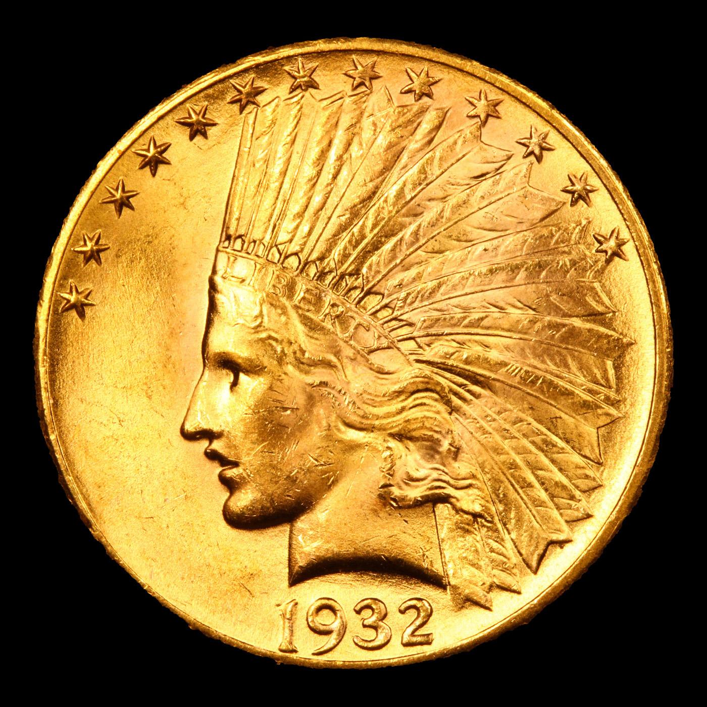 ***Auction Highlight*** 1932-p Gold Indian Eagle $10 Graded ms65 By SEGS (fc)