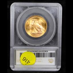 ***Auction Highlight*** 1932-p Gold Indian Eagle $10 Graded ms65 By SEGS (fc)