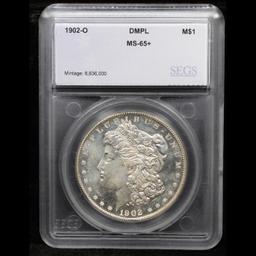 ***Auction Highlight*** 1902-o Near Top POP Morgan Dollar $1 Graded ms65+ DMPL By SEGS (fc)