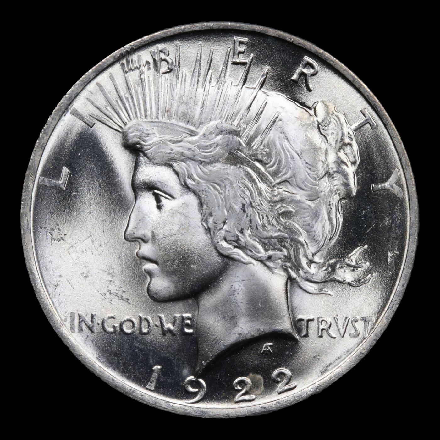 ***Auction Highlight*** 1922-p TOP POP! Peace Dollar $1 Graded ms67+ By SEGS (fc)