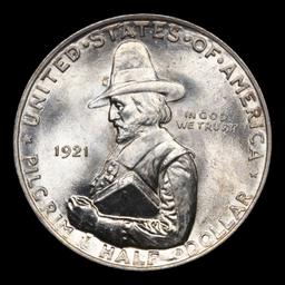 ***Auction Highlight*** 1921 Pilgrim Near Top POP Old Commem Half Dollar 50c Graded ms67+ By SEGS (f