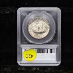 ***Auction Highlight*** 1921 Pilgrim Near Top POP Old Commem Half Dollar 50c Graded ms67+ By SEGS (f