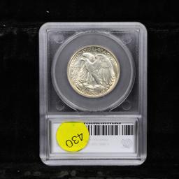 ***Auction Highlight*** 1943-s TOP POP! Walking Liberty Half Dollar 50c Graded ms67+ By SEGS (fc)