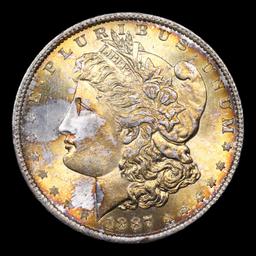 ***Auction Highlight*** 1887-p Morgan Dollar $1 Graded ms67 By SEGS (fc)