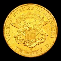 ***Auction Highlight*** 1852-o Gold Liberty Double Eagle $20 Graded ms62 By SEGS (fc)