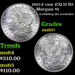 1921-d vam 1CQ I2 R5 Morgan Dollar $1 Grades Select+ Unc