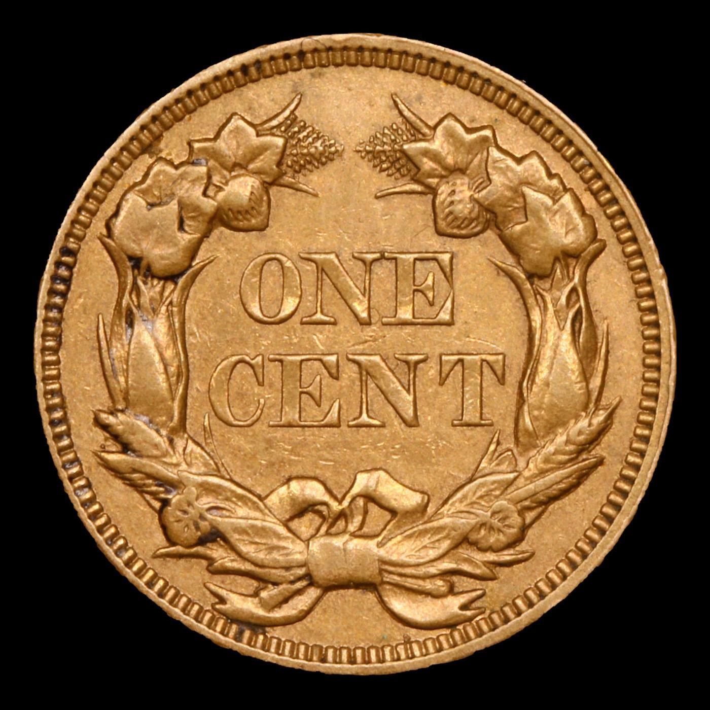 ***Auction Highlight*** 1856 S-3 Flying Eagle Cent 1c Graded au58 By SEGS (fc)