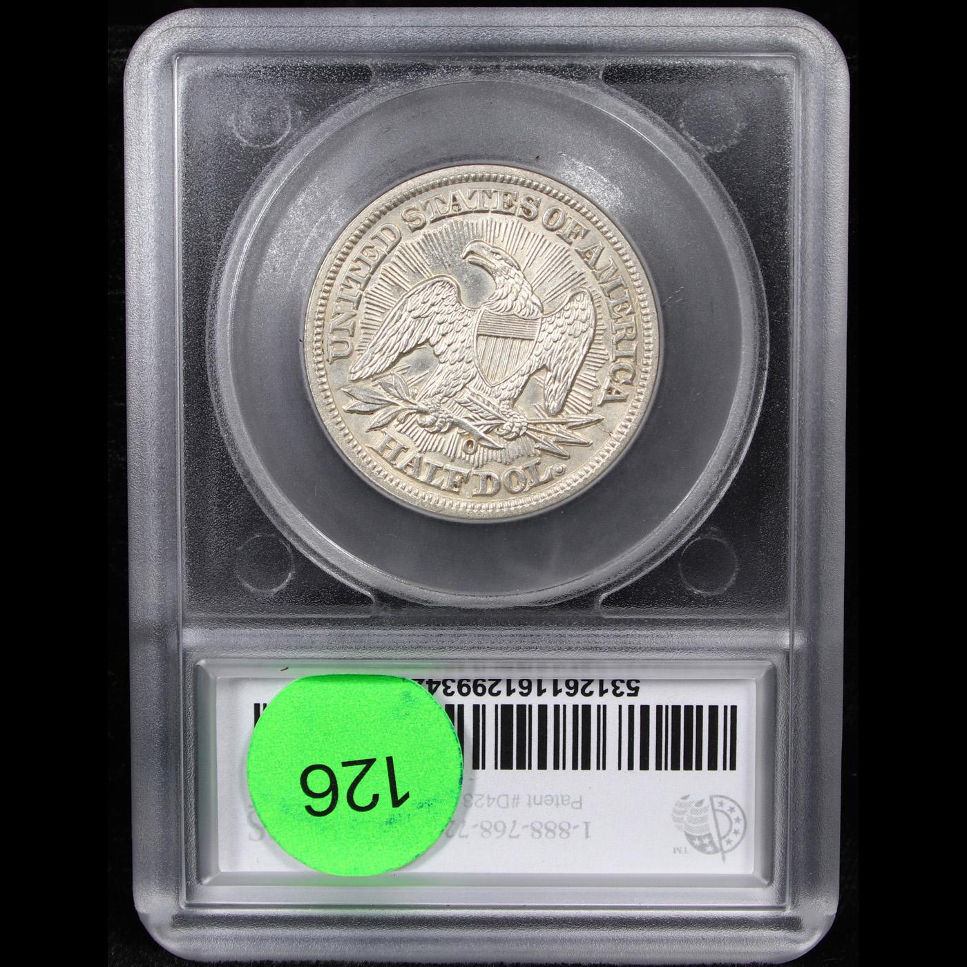 ***Auction Highlight*** 1853-o Arrows & Rays Seated Half Dollar 50c Graded ms63+ By SEGS (fc)