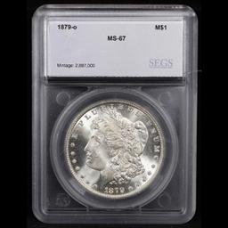 ***Auction Highlight*** 1879-o FINEST KNOWN! Morgan Dollar $1 Graded ms67 By SEGS (fc)