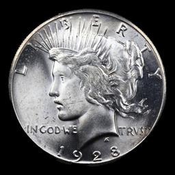 ***Auction Highlight*** 1928-p Peace Dollar $1 Graded ms66 By SEGS (fc)