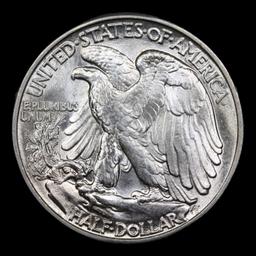 1945-p Walking Liberty Half Dollar 50c Grades GEM Unc