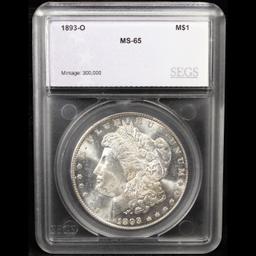 ***Auction Highlight*** 1893-o Morgan Dollar $1 Graded ms65 By SEGS (fc)