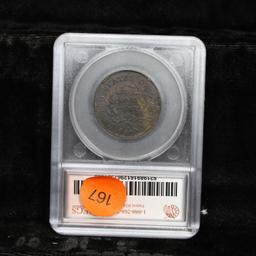 ***Auction Highlight*** 1796 Liberty Cap S-82 R5 Flowing Hair large cent 1c Graded xf40 details By S