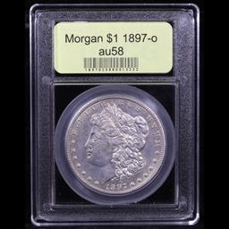 1897-o Morgan Dollar $1 Graded Choice AU/BU Slider By USCG