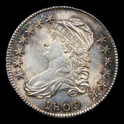 ***Auction Highlight*** 1809 O-106 R-3 Capped Bust Half Dollar 50c Graded ms64 By SEGS (fc)