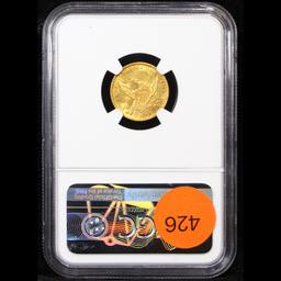 ***Auction Highlight*** NGC 1838-p Classic Head $2 1/2 Gold Graded ms64 By NGC (fc)