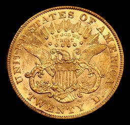 ***Auction Highlight*** 1876-cc Gold Liberty Double Eagle $20 Graded Select Unc By SEGS (fc)