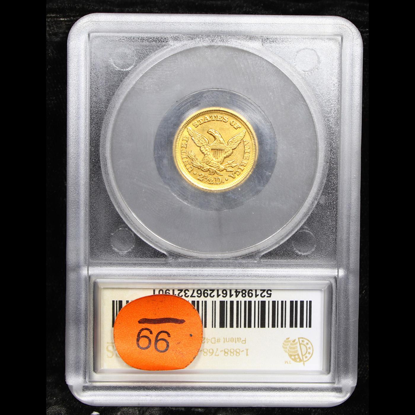 ***Auction Highlight*** 1859-d Dahlonega Top POP Gold Liberty Quarter Eagle $2 1/2 Graded ms62 By SE