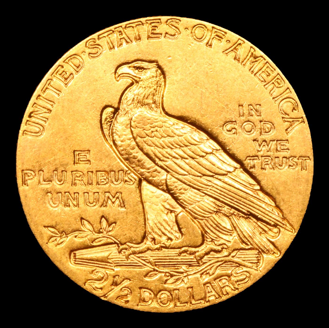 ***Auction Highlight*** 1913-p Gold Indian Quarter Eagle $2 1/2 Graded Select Unc By USCG (fc)