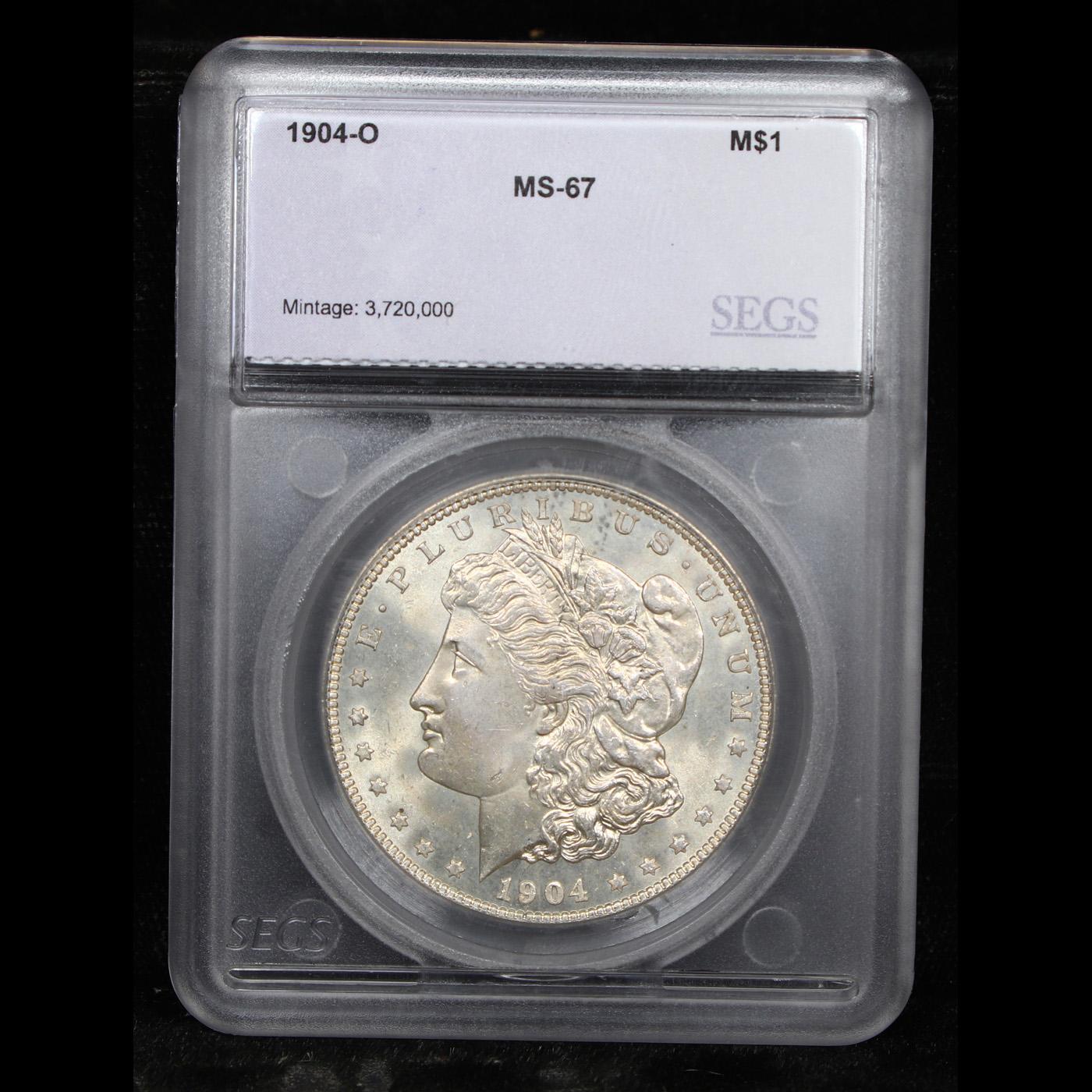 ***Auction Highlight*** 1904-o Morgan Dollar $1 Graded ms67 By SEGS (fc)