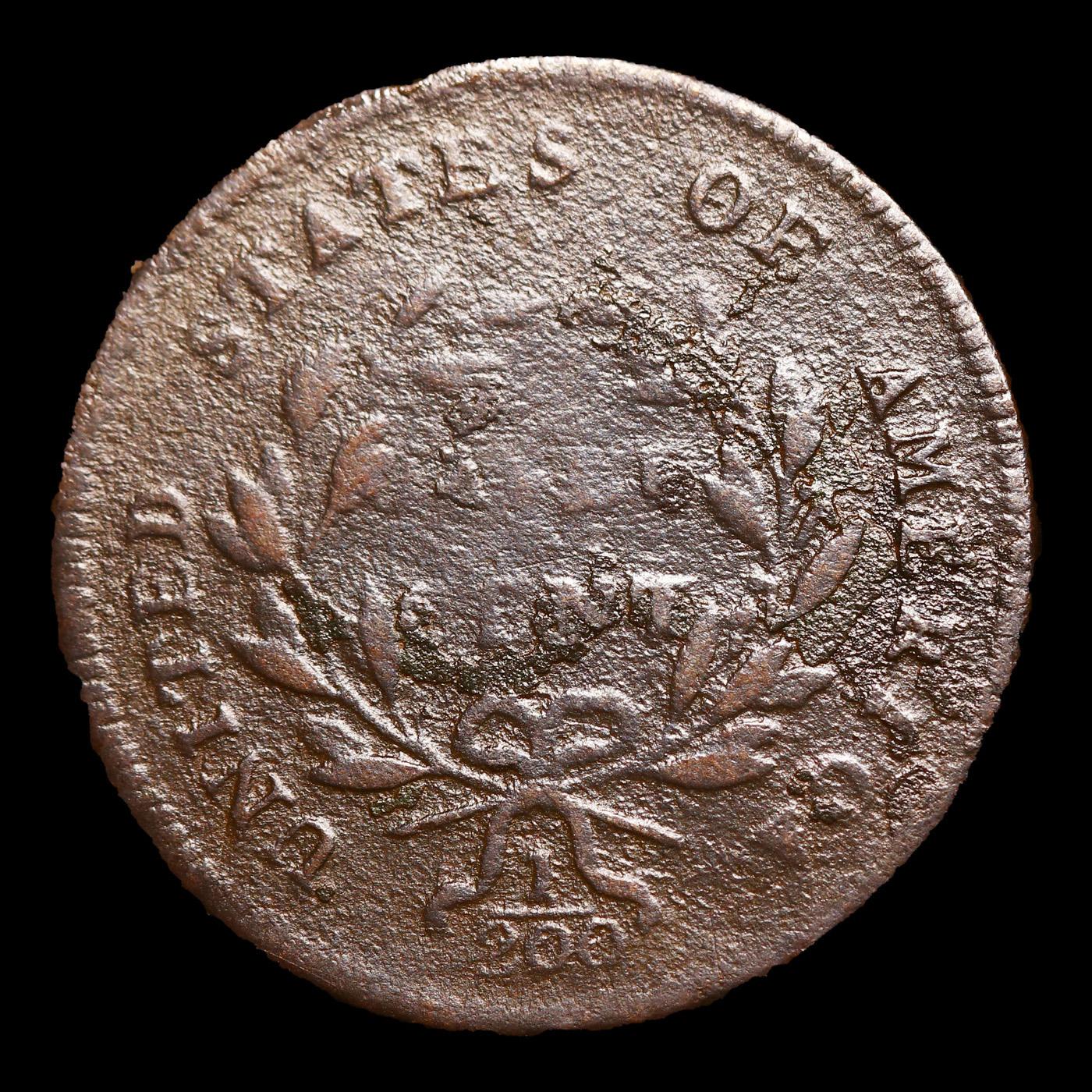 ***Auction Highlight*** 1797 1 Above 1 Liberty Cap half cent 1/2c Graded vg10 By SEGS (fc)