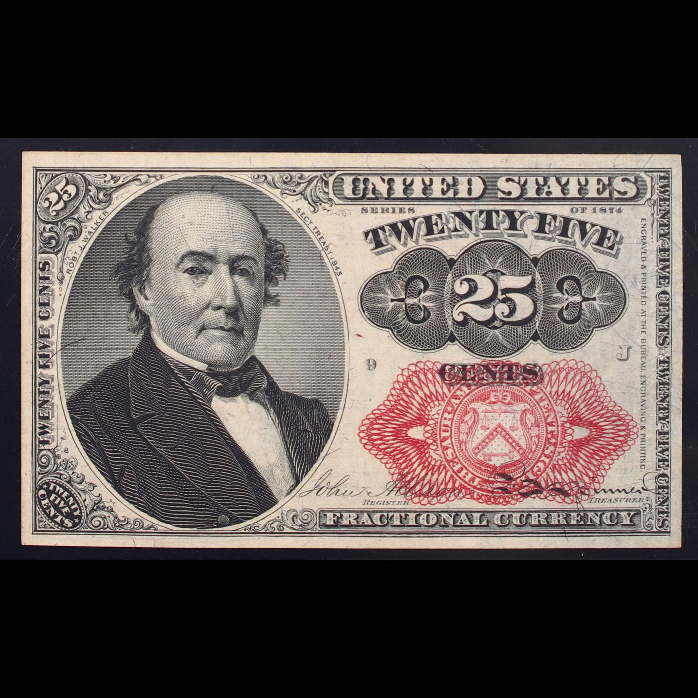 ***Auction Highlight*** 1874 25c Fractional Currency, 5th Issue, Short Key Fr-1309  Graded cu66 EPQ