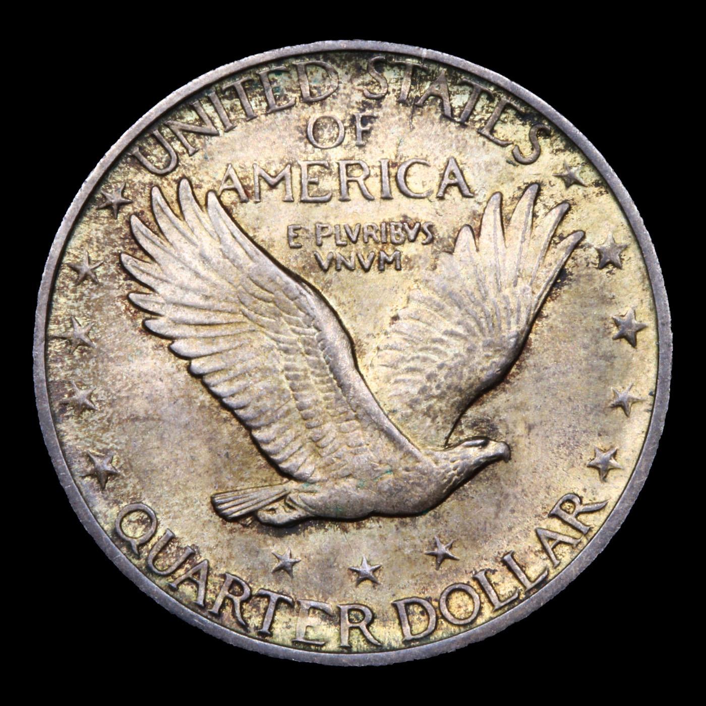***Auction Highlight*** 1917-d Ty II Standing Liberty Quarter 25c Graded ms65 By SEGS