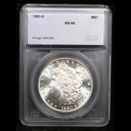 ***Auction Highlight*** 1880-s Morgan Dollar $1 Graded ms68 By SEGS (fc)