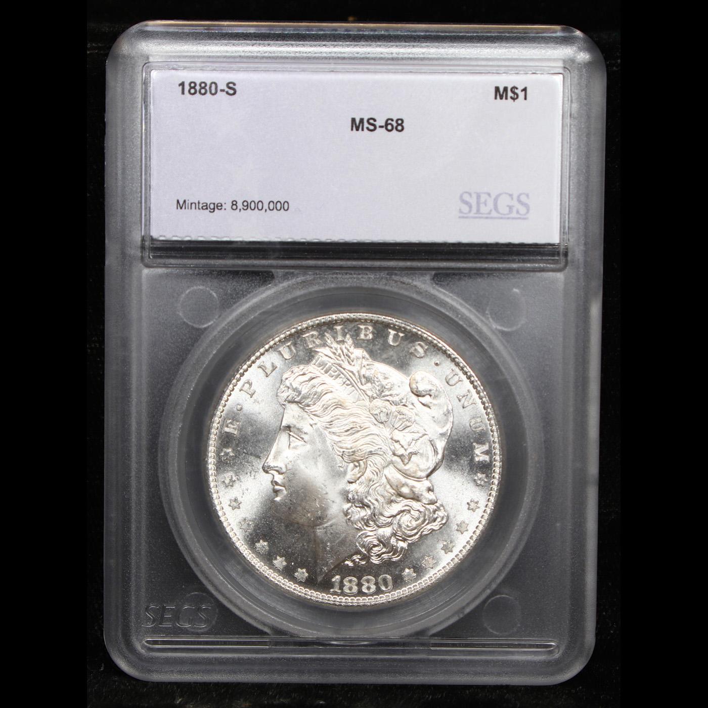 ***Auction Highlight*** 1880-s Morgan Dollar $1 Graded ms68 By SEGS (fc)