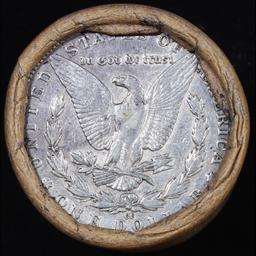 ***Auction Highlight*** Full solid Key date 1890-cc Morgan silver dollar roll, 20 coins.  (fc)