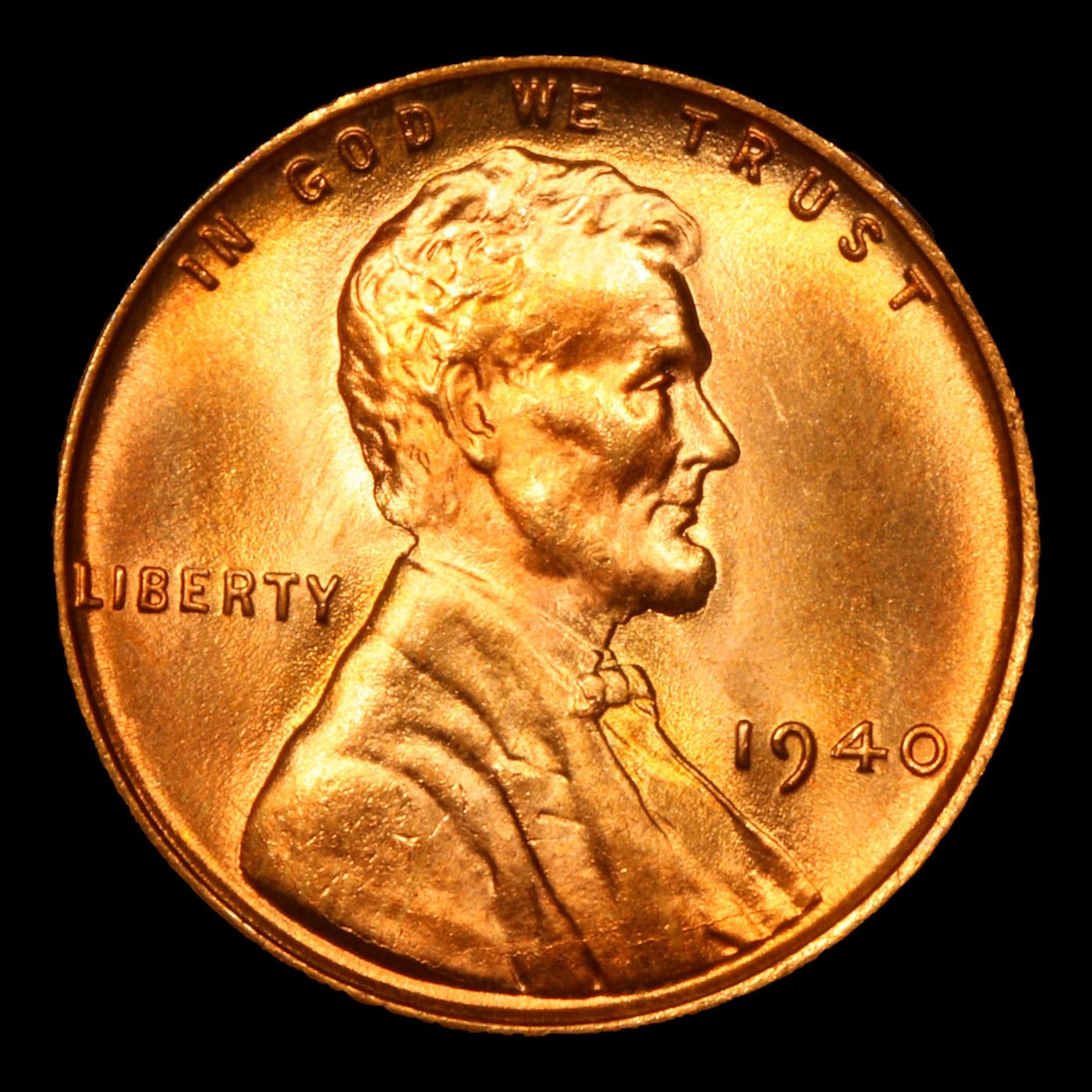 ***Auction Highlight*** 1940-p Near Top POP! Lincoln Cent 1c Graded ms67+ rd By SEGS (fc)