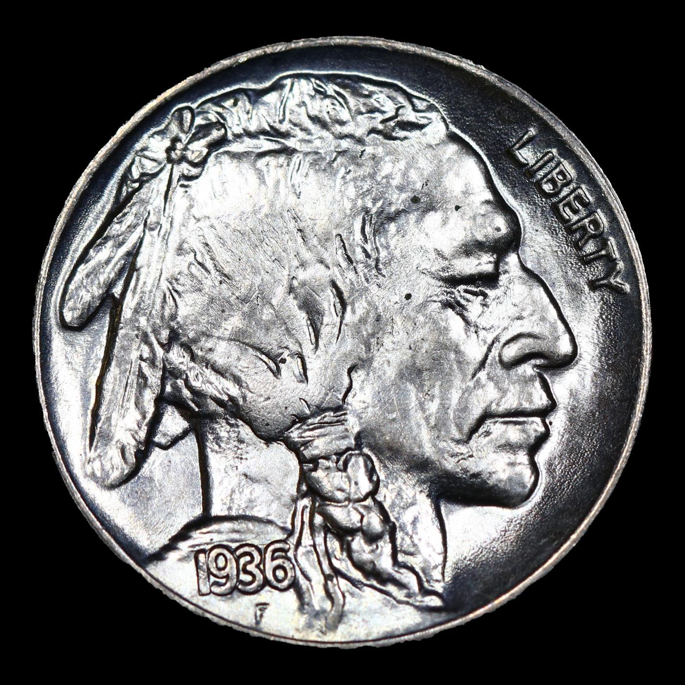 ***Auction Highlight*** 1936-p Near Top POP! Buffalo Nickel 5c Graded ms68 By SEGS (fc)