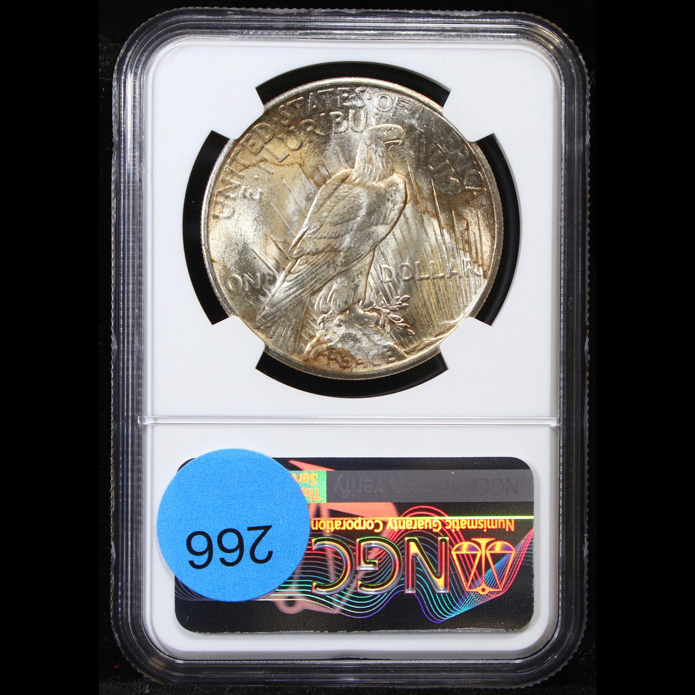 NGC 1925-p Peace Dollar $1 Graded ms64 By NGC