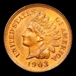 1903 Indian Cent 1c Grades Choice Unc RB