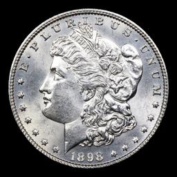 1898-p Morgan Dollar $1 Grades GEM Unc