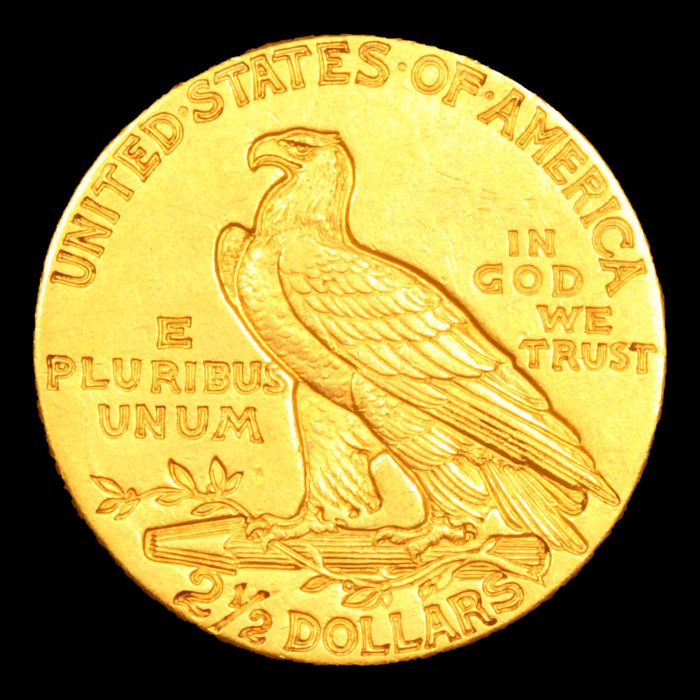 ***Auction Highlight*** 1909-p Gold Indian Quarter Eagle $2 1/2 Graded Select Unc By USCG (fc)