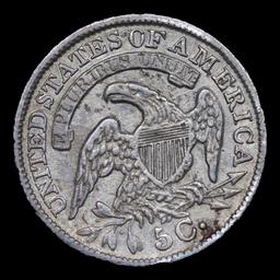 1834 Capped Bust Half Dime 1/2 10c Grades AU Details