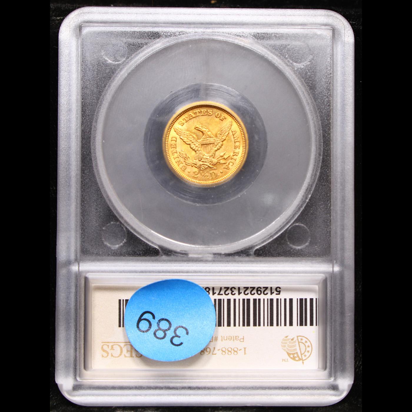 ***Auction Highlight*** 1873-s Gold Liberty Quarter Eagle $2 1/2 Graded ms64 By SEGS (fc)