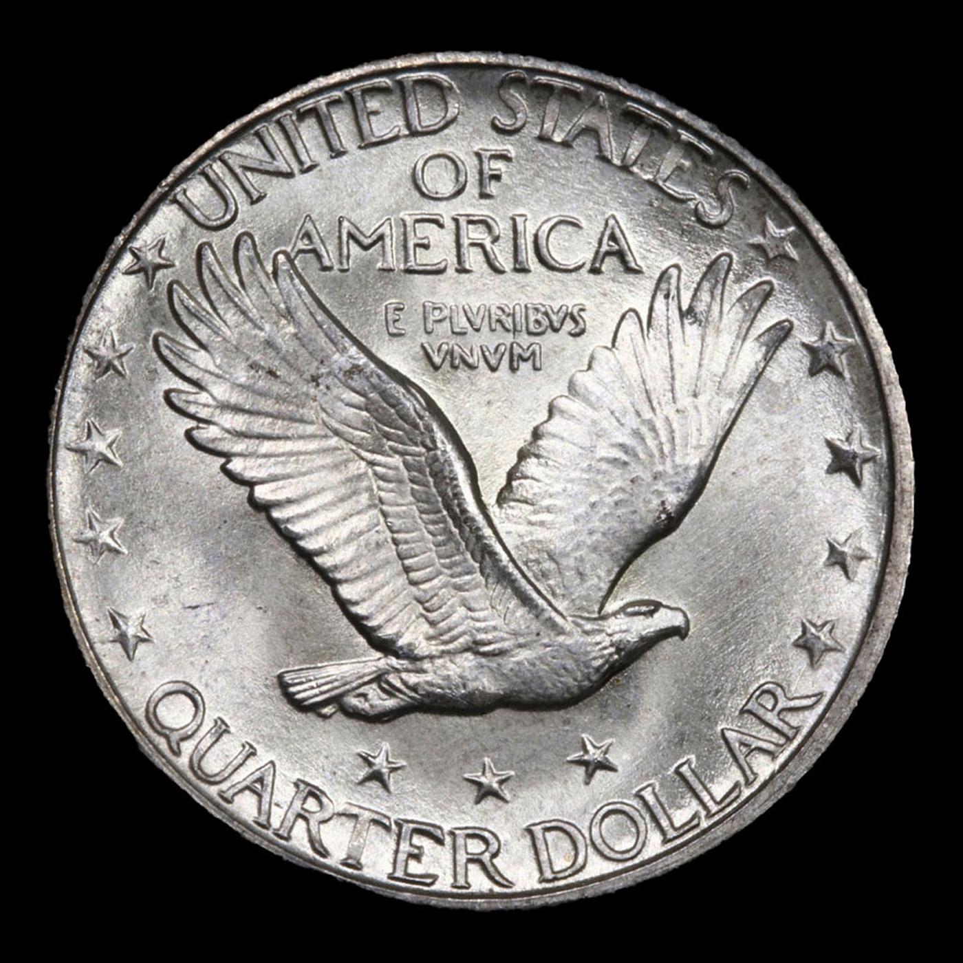 ***Auction Highlight*** 1924-d TOP POP! Standing Liberty Quarter 25c Graded ms67+ FH By SEGS (fc)